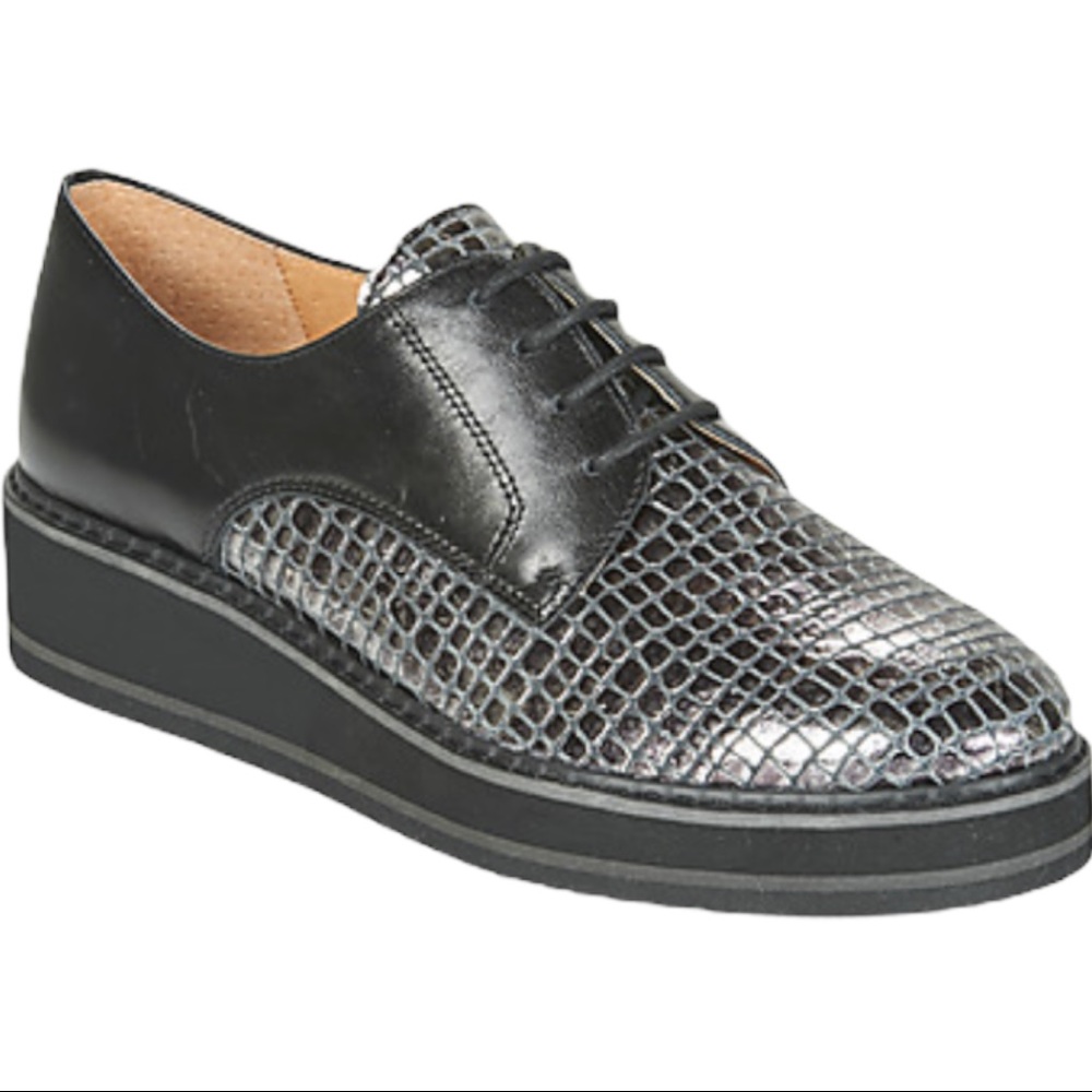 Emilie Karston Orplou Black/Silver Brogue 38